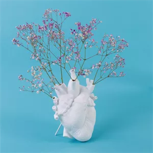 Seletti Love In Bloom Heart Vase Whtie 25cm